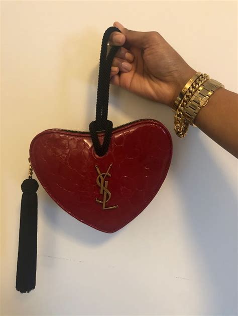 ysl heart bag blue|YSL heart bag price.